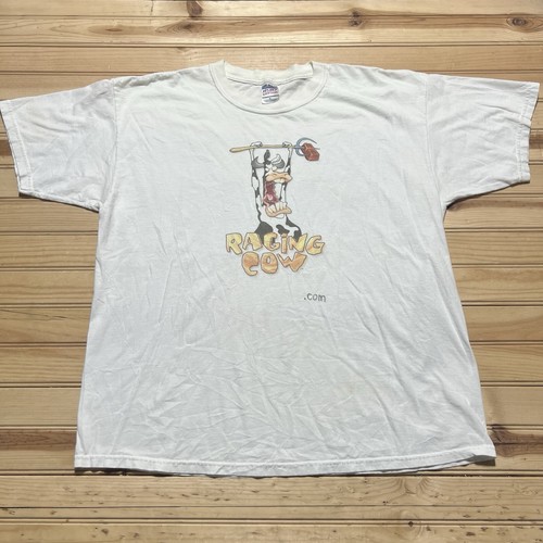 Vintage Raging Cow Chochlate Milk Soft Drink Logo Brand