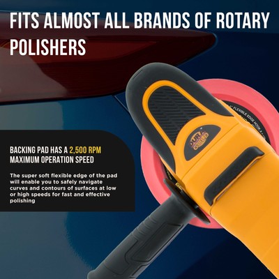 Dura-Gold 6" Super Soft Flexible Edge Polishing Buffing Hook & Loop Backing Pad