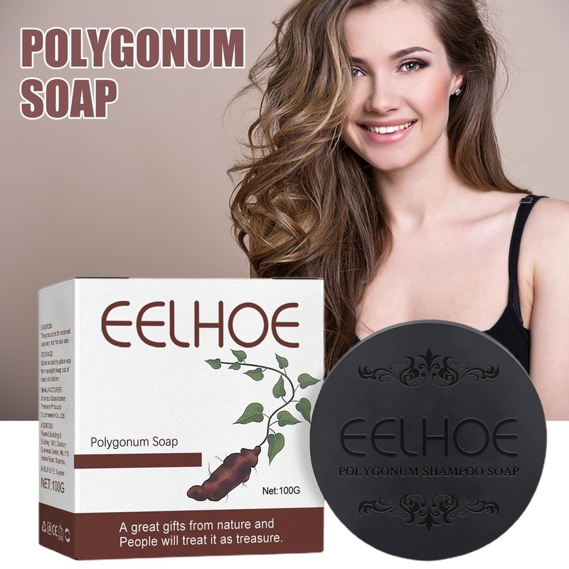 Hair Darkening Shampoo Bar 100g He Shou Wu Shampoo Soap Polygonum