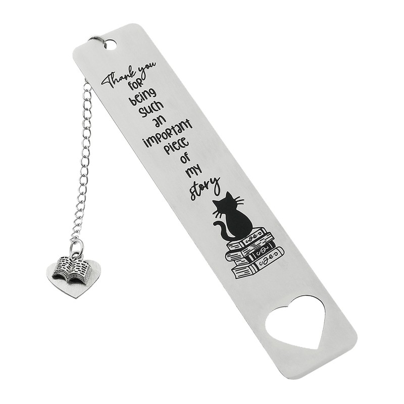 Cat Book Markers Stainless Steel Reading Page Book Mark for Kids pleasure 1PCS