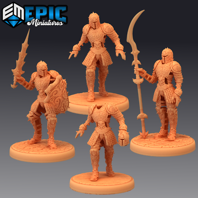 Animated Armor, Dungeons and Dragons Miniatures, D&D Fantasy Cursed Castle Guard