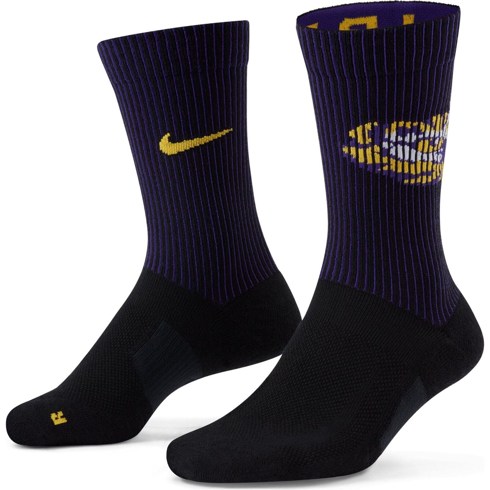 

Носки Nike LSU Tigers Multiplier Crew, 2 пары, фиолетовые DA6833-902 XL (мужские 12–15 лет), Фиолетовый