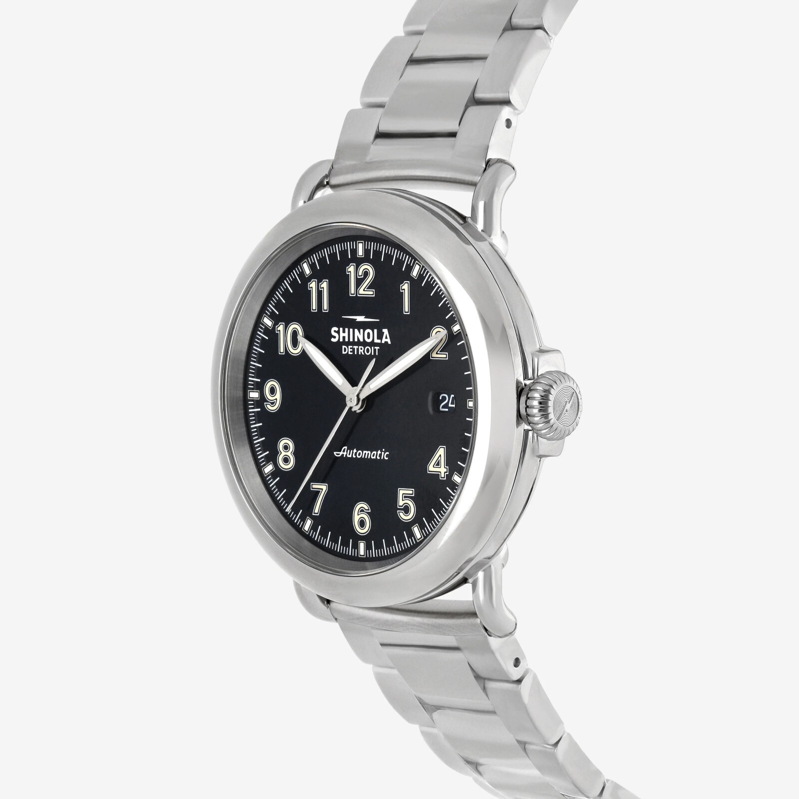 Pre-owned Shinola Detroit Men's The Runwell 39.5mm S0120141489 Automatic Blue Dial Watch