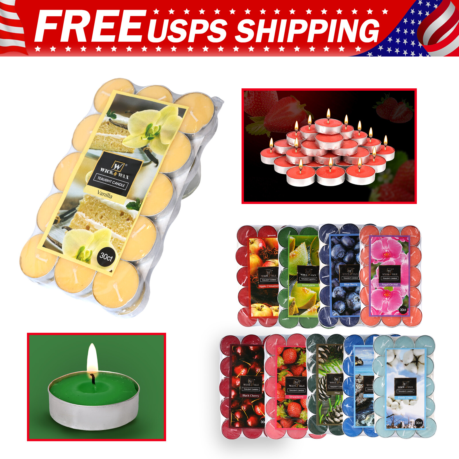 Light Candles 10 Scents Long Lasting Aromatherapy Candles