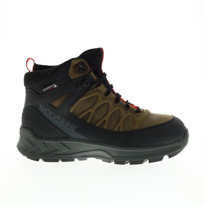 

Wolverine Polar Range Mid W880110 Мужские коричневые широкие кожаные резиновые сапоги 13, Коричневый, Wolverine Polar Range Mid