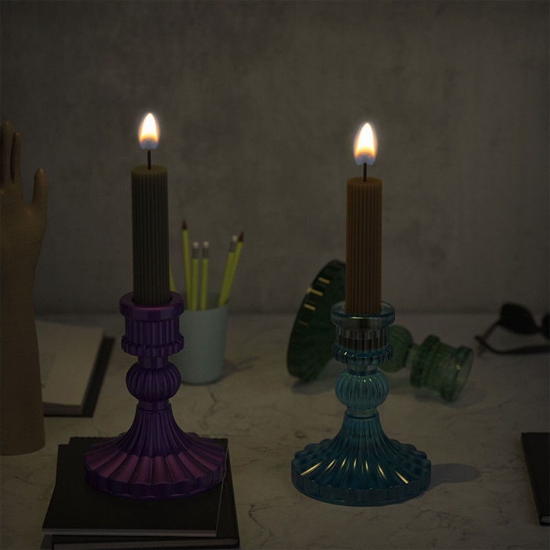 Nordic Candlestick Silicone Molds For DIY Plaster Cement UV Epoxy Candle Holder