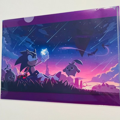 Sonic Frontiers art print - SEGA official clear file folder *NEW*