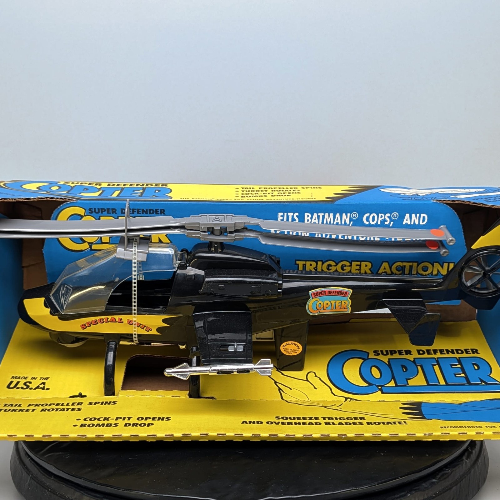 Tim Mee Toy Super Defender Copter 7419 Fits Batman+COPS Vintage HTF ð - Picture 3 of 9