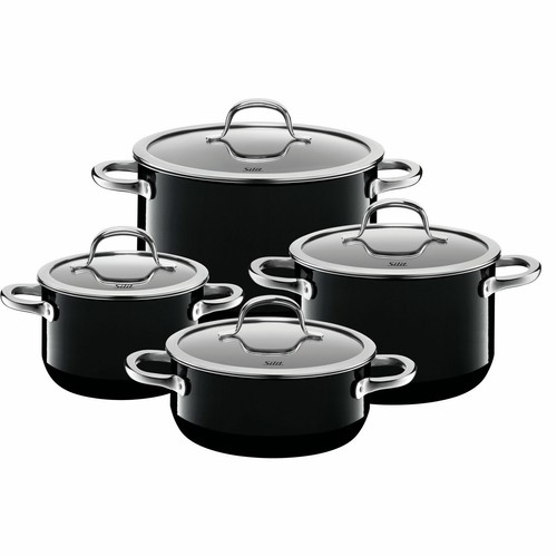 Hapjespan met deksel - Alle kookplaten geschikt - grijs - dia 29 cm