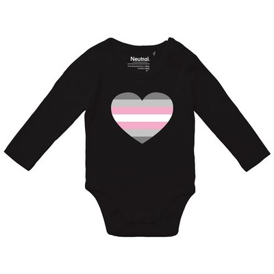 Baby Body Demigirl Pride Flagge LGBTQ Herz Geschenkidee Demigirl Pride Flagge Ge