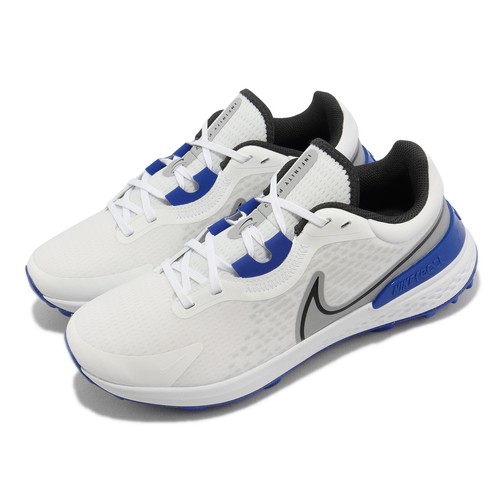 

Мужские кроссовки для гольфа без шипов Nike Infinity Pro 2 Wide White Grey Blue DM8449-104, Белый, Infinity Pro 2 Wide