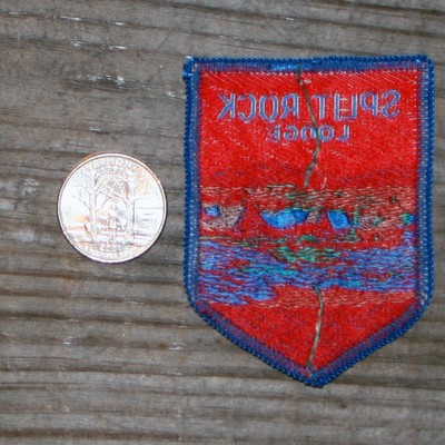 SPLIT ROCK LODGE Early Vintage Ski Patch LOST AREA Travel Skiing  PA POCONOS