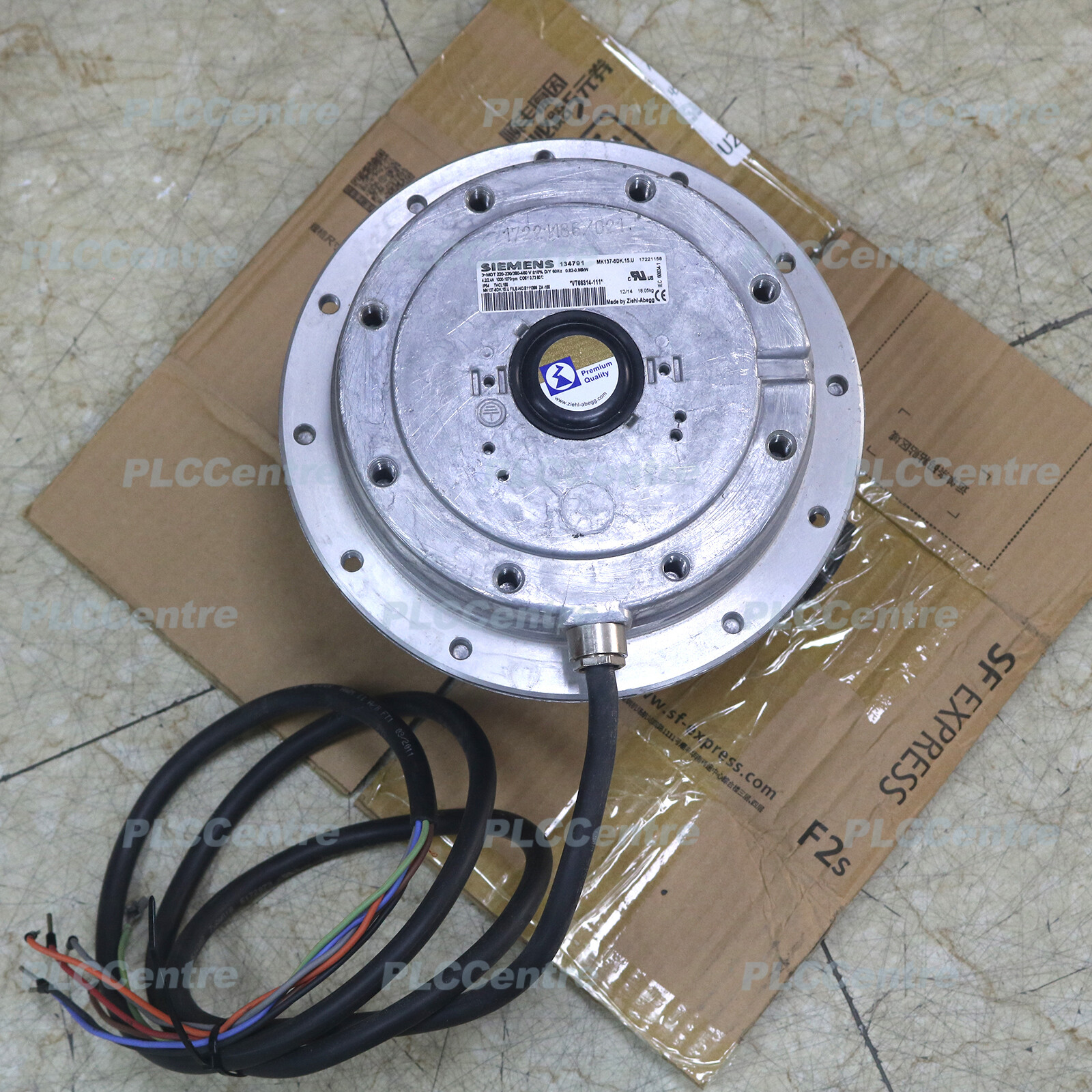 sigeG　モーター計20点 1P New Ziehl-abegg MK137-6DK.15.U IP54 4.2A 3~ 0.82KW