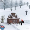 Cardinals Grave Decorations for Cemetery Memorial Plaque Stake for Grave, 14.2