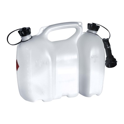 Hünersdorff Kombikanister 3+1,5 l Kettensäge Neu! transparent Doppelkanister f