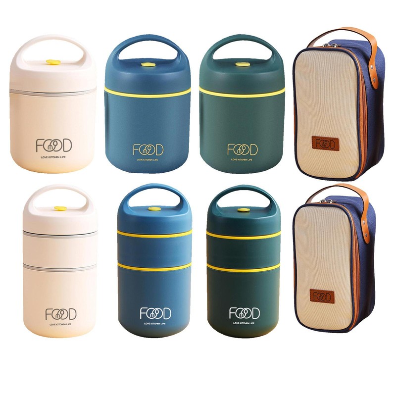 2-tier Double Wall Vacuum Insulated Food Jar Thrifty