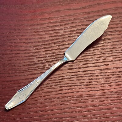 Holmes & Edwards IS Jamestown 1916 Silverplate Butter Knife Monogram G