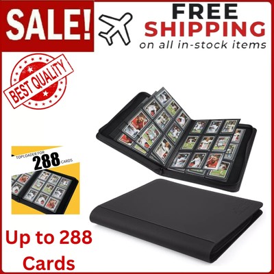 Toploader Binder Holds 288 Toploaders 9 Pocket Top Loader Binders for 3 x 4''