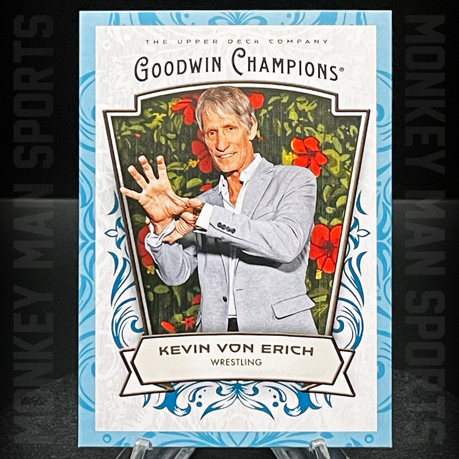 2026 UD Goodwin Champions - Kevin Von Erich - #42 WRESTLING IRON CLAW TURQUOISE