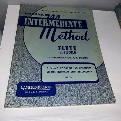 Rubank Elementary Method - Flute or Piccolo Vintage Music Book