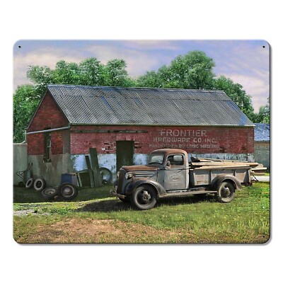 Frontier Hardware / Pickup Metal Sign