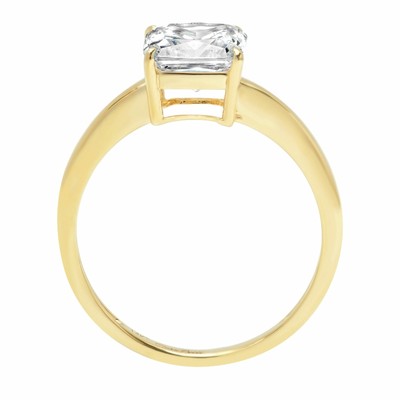 Pre-owned Pucci 1ct Asscher Cut Solitaire Promise Engagement Wedding Ring Solid 14k Yellow Gold In White/colorless