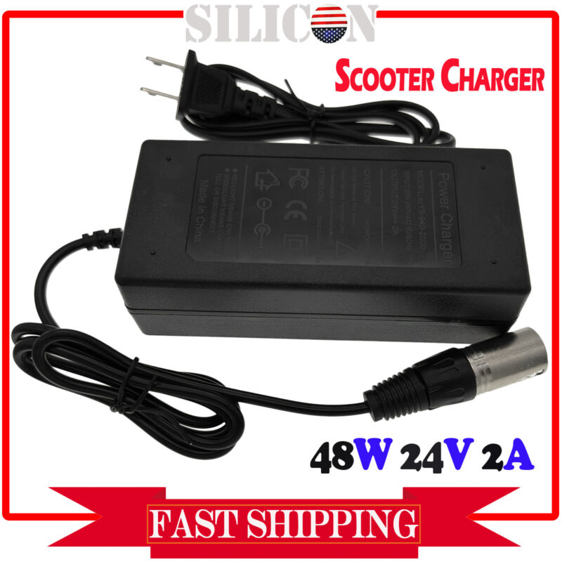 New 24v 2a Electric Scooter Battery Charger For Go-chair Go-go Sport (s73/s74) 