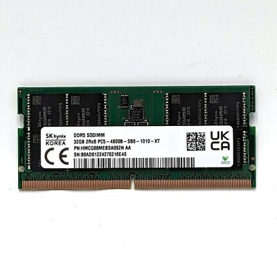Micron 32GB DDR5 SODIMM MTC16C2085S1SC48BA1 Laptop Memory
