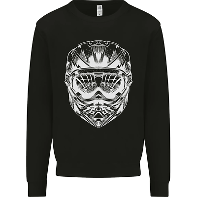 Downhill Mountain Biking Helmet DH MTB Kids Sweatshirt Jumper