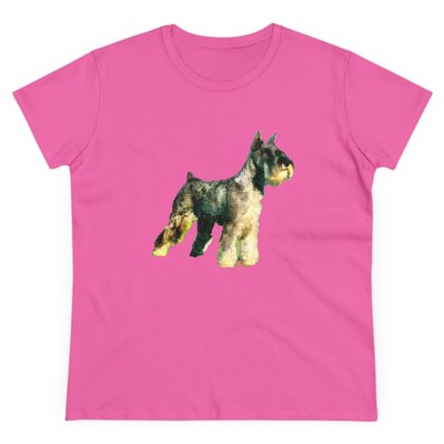 Schnauzer Women's Midweight Cotton Tee -