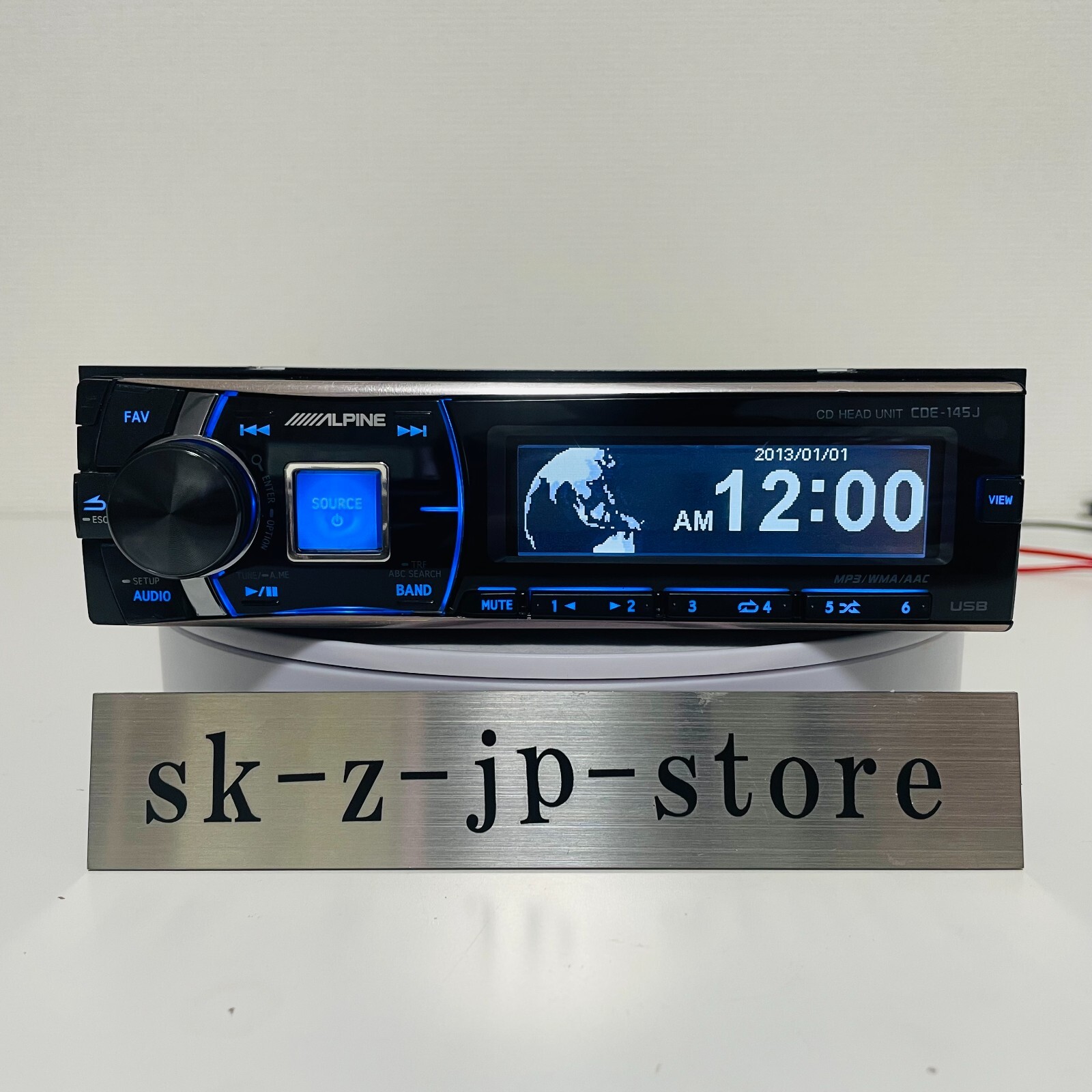 ALPINE CDE-145J 1DINヘッドユニット Alpine CDE-145J CD Player Car Stereo Audio Head Unit | 1 DIN