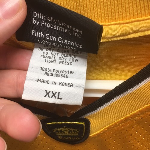 Corona Extra mens sz XXL Jersey sports Gear Yellow Gold Black Embroidered 01