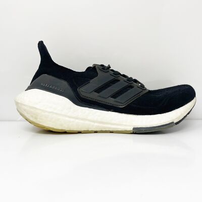 

Adidas Womens Ultraboost 21 FY0374 Черные кроссовки для бега Размер 6,5, Черный, Ultraboost 21