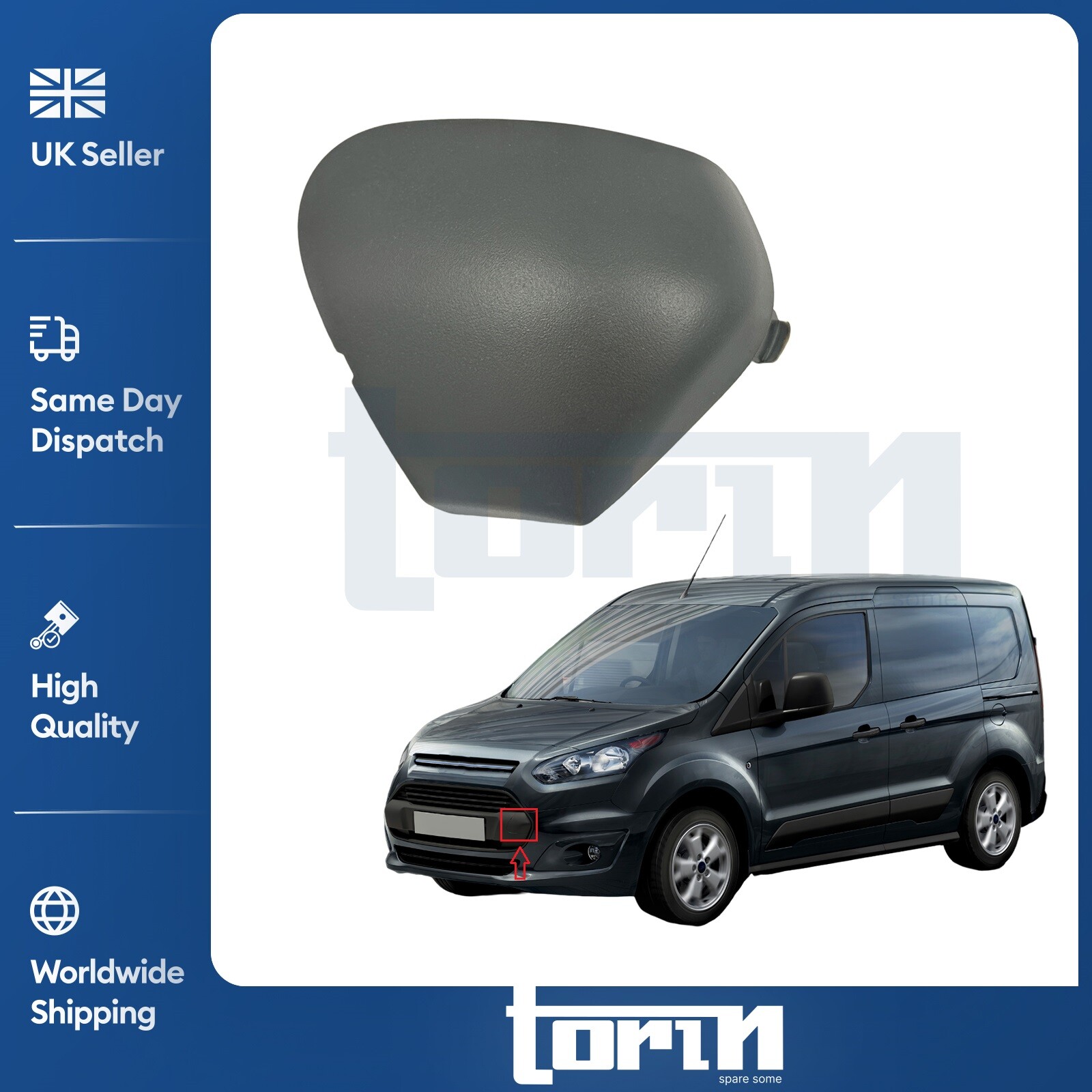 Front Bumper Tow Eye Cover For Ford Transit Tourneo Connect 2013-2018 1897676