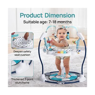 Baby Activity Center Jumper Interactive Activity Jumper Play Center with Infa...