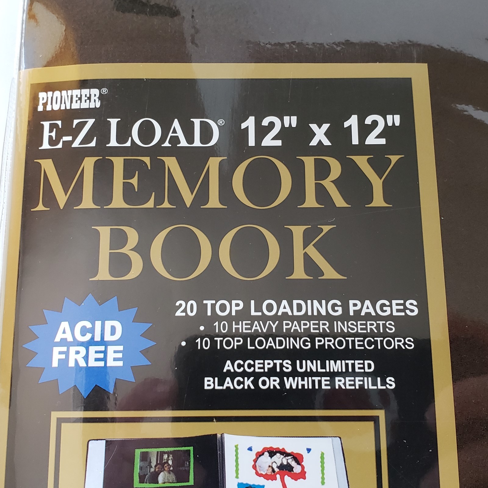 Pioneer 12x12 Memories Family Scrapbook Faux Suede W/Cover Includes 20 Pages