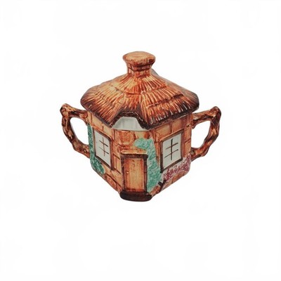 Vintage Keel Street Cottage Pottery  Sugar & Creamer Set Handp...