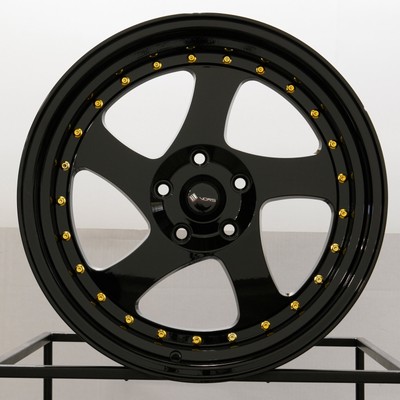 4-New 18'' Vors VR2 Wheels 18x8/18x9 5x112 35/35 Black Staggered Rims 73.1