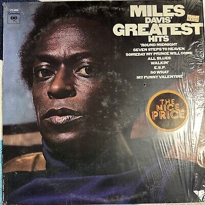 Miles Davis   Miles Davis' Greatest Hits ; 1977 LP SHRINK EX+ ! Columbia PC 9808