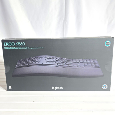 Logitech ERGO K860 Ergonomic Full-size Wireless Keyboard 920-009166 Black *NEW