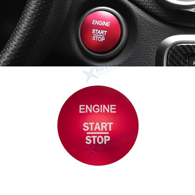 For Benz W204 W205 W213 Red Engine Start Stop Ignition Switch Button Cover Trim