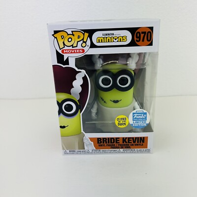 Funko Pop! Movies Minions BRIDE KEVIN 970 Funko Shop Exclusive GITD Vinyl Figure