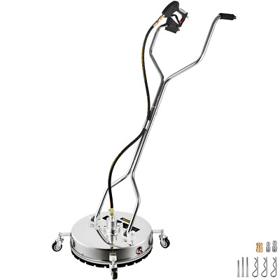 VEVOR Flat Surface Cleaner Pressure Surface Washer 20'' Max.4000PSI Dual Handle