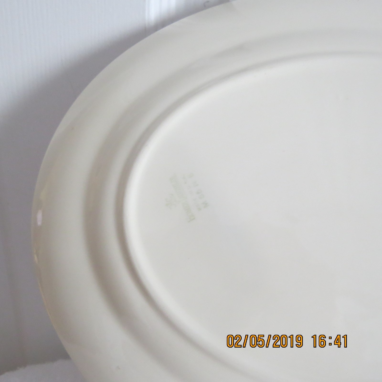 VINTAGE HOMER LAUGHLIN 12'' X 9'' SERVING PLATES PINK WHEAT A56N6 STYLE  1950S