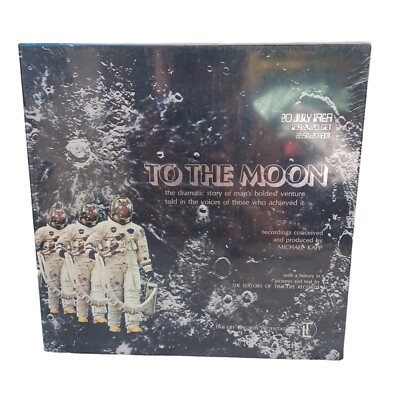 To The Moon Time Life Records 6 LP Box Set W/ Book Album NASA Space Sealed Mint