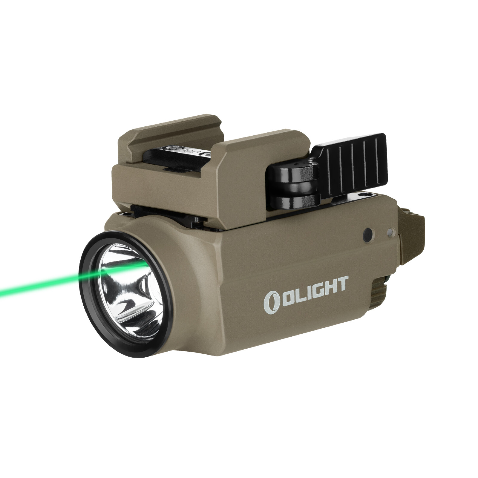 Olight Baldr S(Flat Dark Earth) 800 Lumen Weaponlight Tactical Light Green Laser