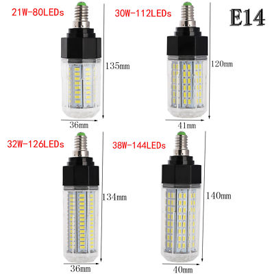 Dimmable LED Corn Light Bulb E26 E27 E12 E14 21W 30W 32W 38W 5730 SMD White Lamp