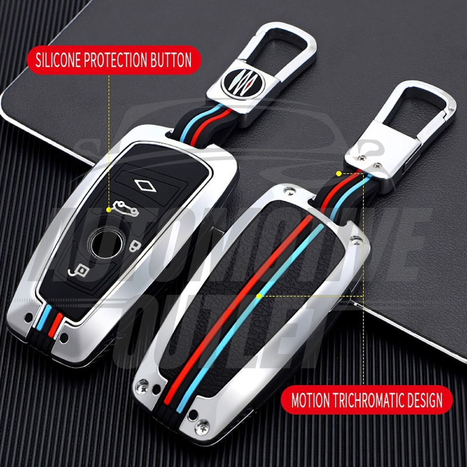 KEY CASE FOB BAG SHELL KEYCHAIN METAL COVER FOR BMW 1 2 3 4 5 6 7 SERIES X3 X4 5