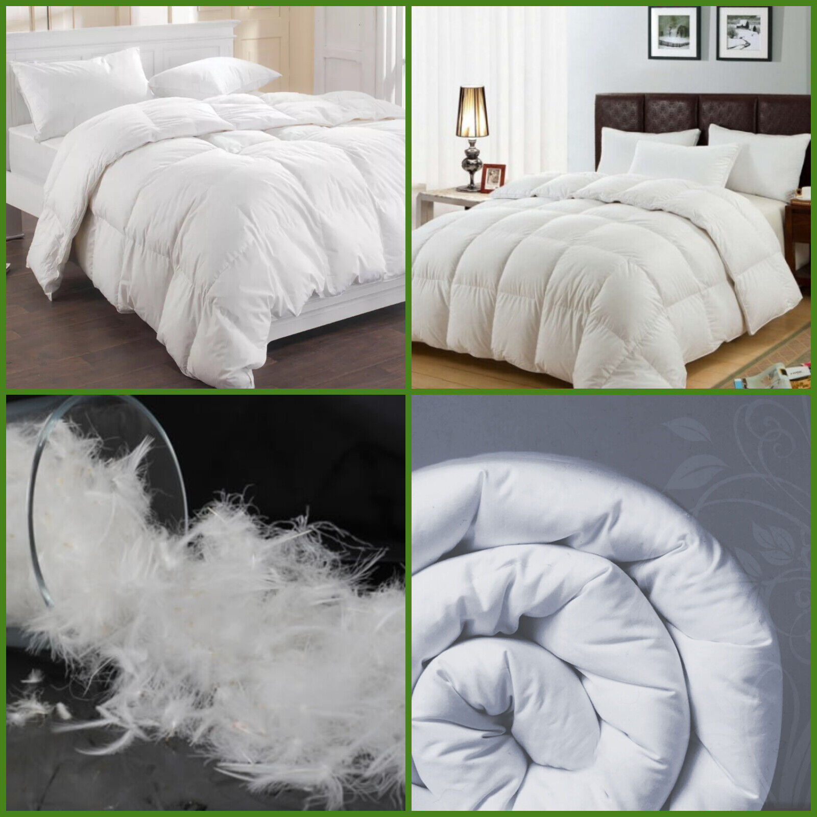 Luxury Hotel Quality Goose Duck Feather Down Duvet Quilt All