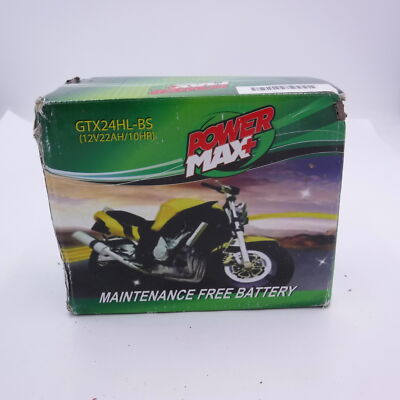 Power Max Battery GTX24HL-BS 213-0223 Fits 1989-1999 Yamaha Virago 1100
